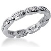 Eternity-ring i palladium med runde, brilliantslipte diamanter (ca 0.3ct)