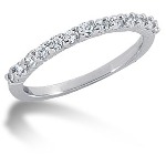Gifte & Forlovelsesring i hvitt gull med 13st diamanter (0.39ct)