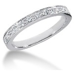 Gifte & Forlovelsesring i palladium med 13st diamanter (0.32ct)