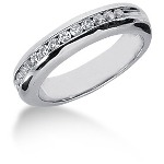 Gifte & Forlovelsesring i platina med 15st diamanter (0.3ct)