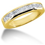 Gifte & Forlovelsesring i gult gull med 11st diamanter (1.32ct)
