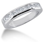 Gifte & Forlovelsesring i palladium med 11st diamanter (0.77ct)