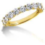 Gifte & Forlovelsesring i gult gull med 11st diamanter (1.65ct)