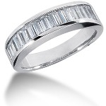 Gifte & Forlovelsesring i hvitt gull med 13st diamanter (1.04ct)