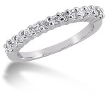 Gifte & Forlovelsesring i palladium med 13st diamanter (0.39ct)