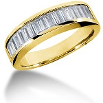 Gifte & Forlovelsesring i gult gull med 13st diamanter (1.04ct)