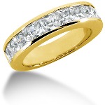 Gifte & Forlovelsesring i gult gull med 10st diamanter (2.5ct)