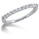 Gifte & Forlovelsesring i hvitt gull med 11st diamanter (0.33ct)