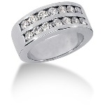 Gifte & Forlovelsesring i platina med 14st diamanter (0.98ct)