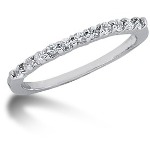 Gifte & Forlovelsesring i platina med 11st diamanter (0.22ct)