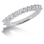 Gifte & Forlovelsesring i palladium med 13st diamanter (0.65ct)