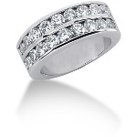 Gifte & Forlovelsesring i platina med 18st diamanter (1.8ct)