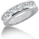 Gifte & Forlovelsesring i palladium med 10st diamanter (2.5ct)