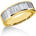 Gifte & Forlovelsesring i gult gull med 13st diamanter (2.34ct)