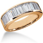 Gifte & Forlovelsesring i rødt gull med 13st diamanter (2.34ct)