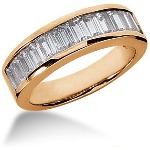 Gifte & Forlovelsesring i rødt gull med 13st diamanter (1.56ct)