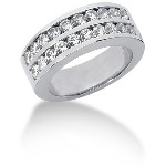 Gifte & Forlovelsesring i hvitt gull med 20st diamanter (1.2ct)