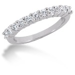Gifte & Forlovelsesring i palladium med 11st diamanter (0.55ct)