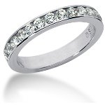Gifte & Forlovelsesring i platina med 13st diamanter (0.65ct)