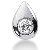 Solitr diamantanheng i hvitt gull med rund, brilliantslipt diamant (0.45 ct.)