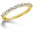 Gifte & Forlovelsesring i gult gull med 13st diamanter (0.39ct)
