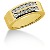 Gifte & Forlovelsesring i gult gull med 14st diamanter (0.42ct)