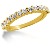 Gifte & Forlovelsesring i gult gull med 13st diamanter (0.65ct)