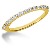 Gifte & Forlovelsesring i gult gull med 15st diamanter (0.3ct)