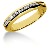 Gifte & Forlovelsesring i gult gull med 15st diamanter (0.15ct)