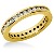 Eternity-ring i gult gull med runde, brilliantslipte diamanter (ca 0.62ct)