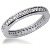 Eternity-ring i palladium med runde, brilliantslipte diamanter (ca 0.42ct)