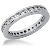 Eternity-ring i palladium med runde, brilliantslipte diamanter (ca 0.84ct)