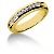 Gifte & Forlovelsesring i gult gull med 11st diamanter (0.22ct)