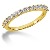 Gifte & Forlovelsesring i gult gull med 15st diamanter (0.45ct)