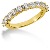 Gifte & Forlovelsesring i gult gull med 11st diamanter (1.1ct)