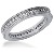 Eternity-ring i platina med runde, brilliantslipte diamanter (ca 0.39ct)