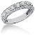 Gifte & Forlovelsesring i platina med 11st diamanter (0.77ct)