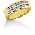 Gifte & Forlovelsesring i gult gull med 20st diamanter (0.6ct)