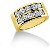 Gifte & Forlovelsesring i gult gull med 14st diamanter (2.8ct)