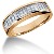 Gifte & Forlovelsesring i rdt gull med 13st diamanter (1.04ct)