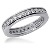 Eternity-ring i palladium med runde, brilliantslipte diamanter (ca 0.87ct)