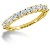 Gifte & Forlovelsesring i gult gull med 11st diamanter (0.77ct)