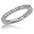 Eternity-ring i platina med runde, brilliantslipte diamanter (ca 0.57ct)