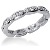 Eternity-ring i hvitt gull med runde, brilliantslipte diamanter (ca 0.3ct)