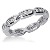 Eternity-ring i platina med runde, brilliantslipte diamanter (ca 0.54ct)