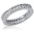 Eternity-ring i palladium med runde, brilliantslipte diamanter (ca 0.64ct)
