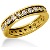 Eternity-ring i gult gull med runde, brilliantslipte diamanter (ca 1.2ct)