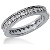 Eternity-ring i platina med runde, brilliantslipte diamanter (ca 0.84ct)