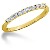 Gifte & Forlovelsesring i gult gull med 11st diamanter (0.22ct)