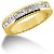 Gifte & Forlovelsesring i gult gull med 11st diamanter (1.1ct)